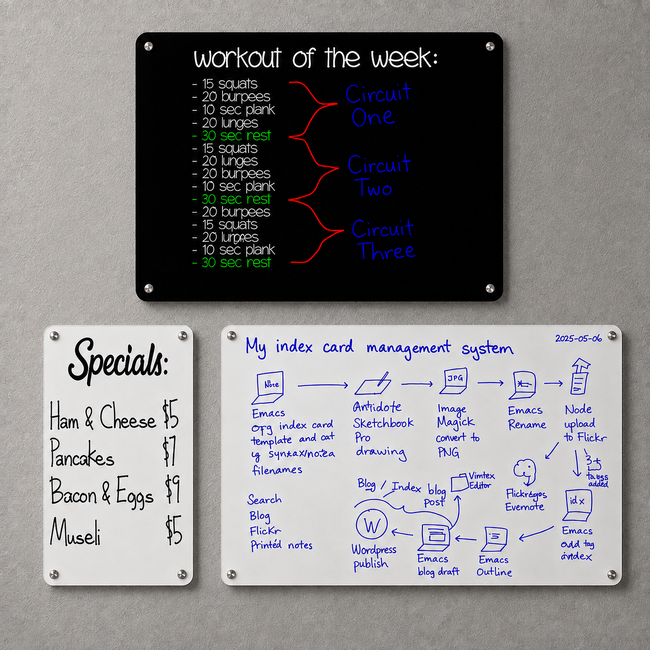 Writing & Glass Boards