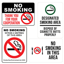 A2 Metal No Smoking Signs