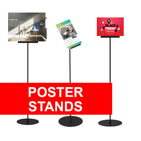 QR Poster Sign Stands