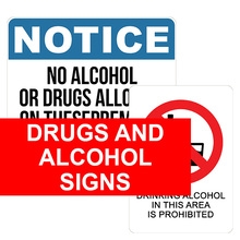 Drugs and Alcohol Signs