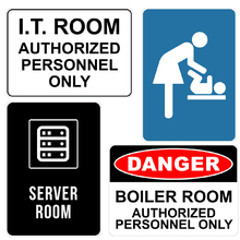 A2 Metal Room or Area Signs