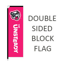 Double Sided Block Fabric Flags