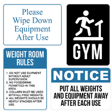 A2 Metal Gym and Sports Signs
