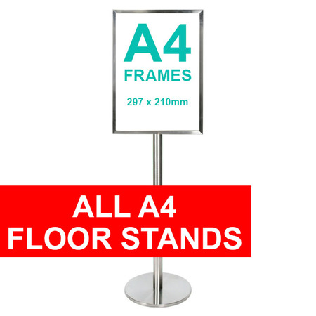 A4 Wall Mounted/Table Stand led Light Box Store Sign Holders Crystal Photo  Frame Advertising Display : : Office Products