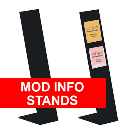 Custom Printed Mod Info Stands