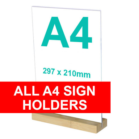 A4 Sign Holders