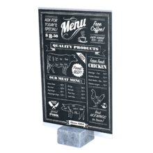 Vertical Stone Elements Sign Holders