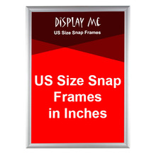 US Sizes Silver Snap Frames