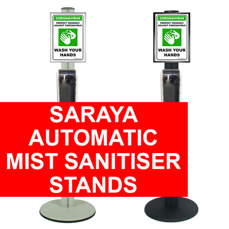 Saraya Automatic Mist Sanitiser Stands