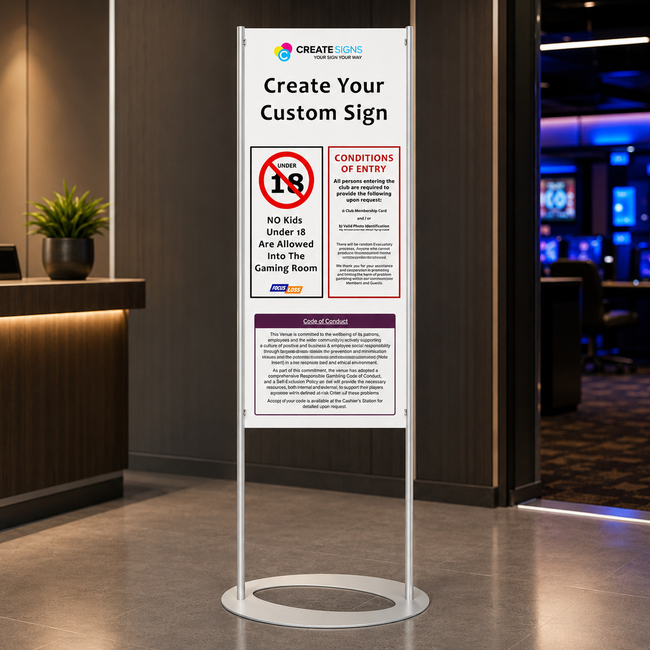 Custom Printed Floor Sign