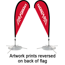 Single Sided Fabric Flags