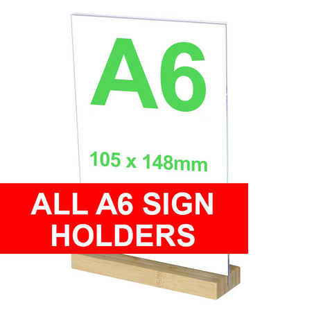 A6 Sign Holders