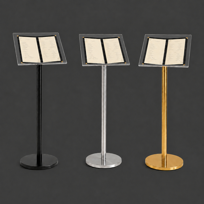 Tall Menu Holder