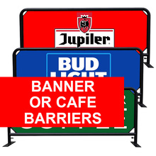 Cafe Barriers and Banners