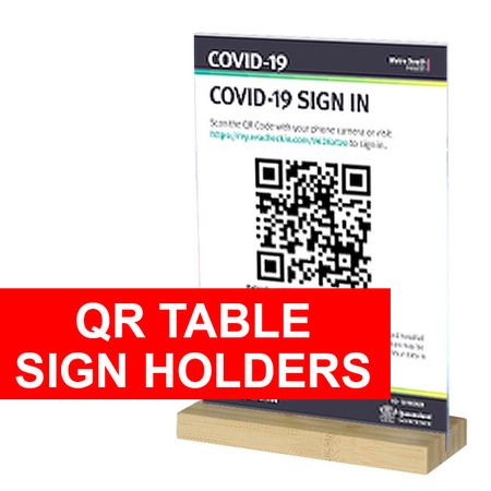 QR A4 Table Sign Holder
