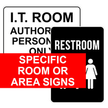 Specific Room or Area Signs