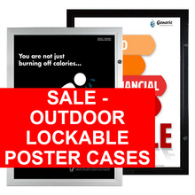  SALE - Outdoor Lockable Poster Cases